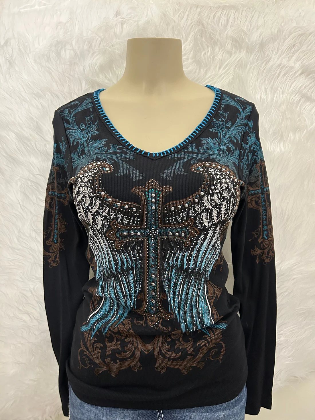 ANGEL BABY BLUE LONG SLEEVE