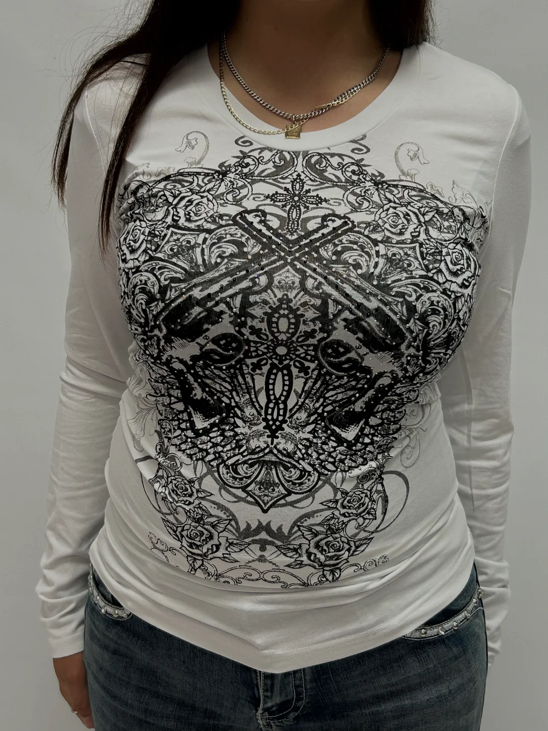 2023 DOUBLE TROUBLE BLING TOP