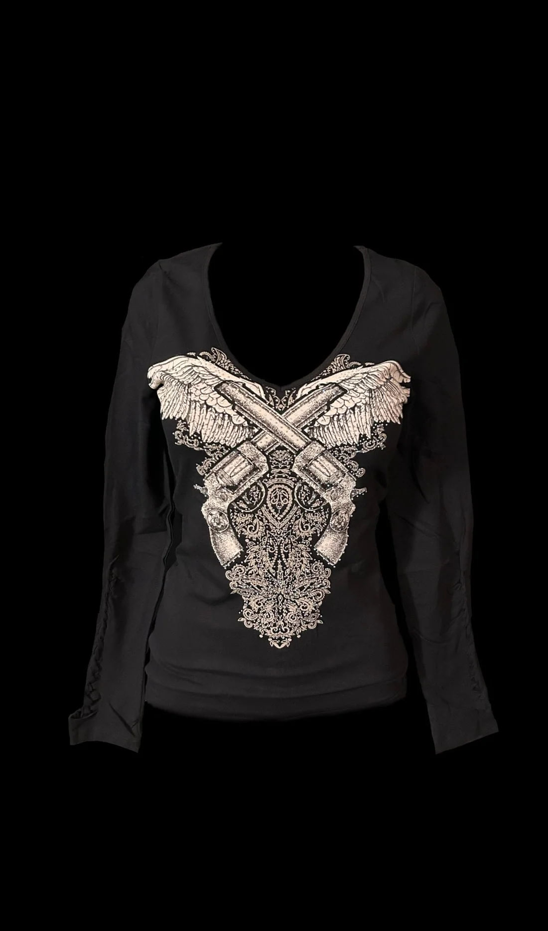 DOUBLE TROUBLE BLING TOP