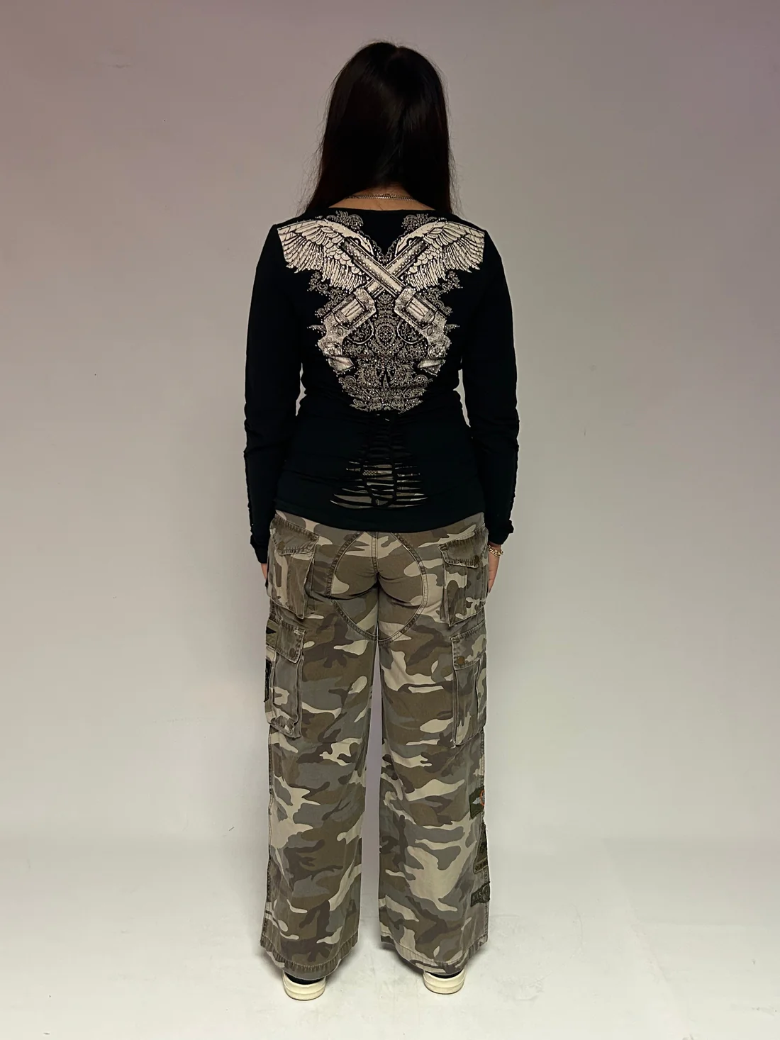 DOUBLE TROUBLE BLING TOP