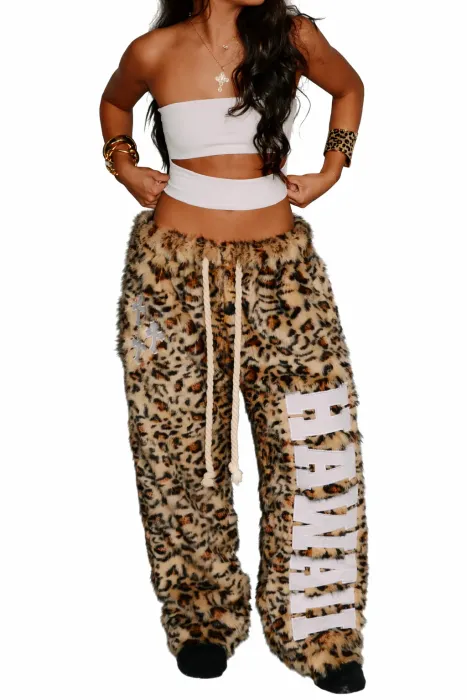 Faux Leopard  Sweatsuit