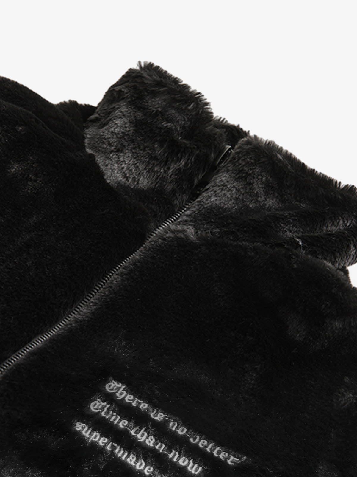 Thesupermade Street Letter Embroidered Fleece Jacket - 1838