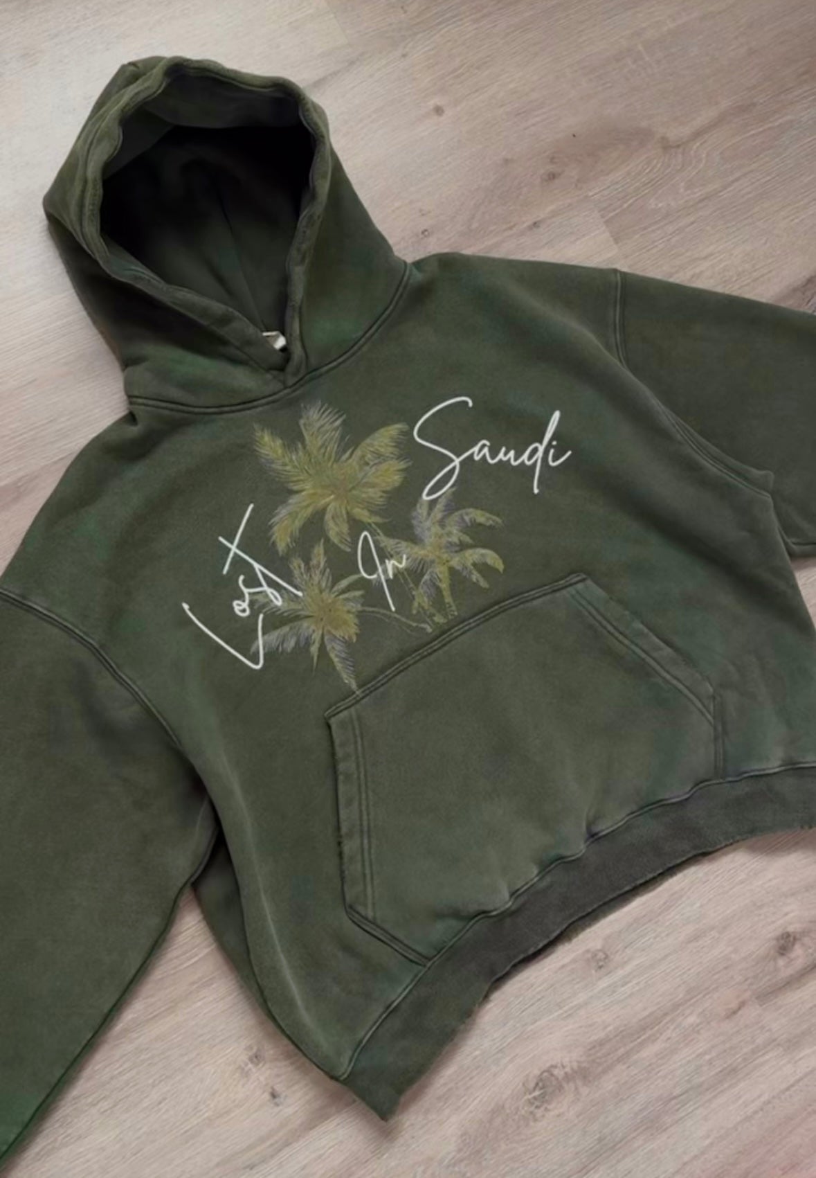 Lost In Saudi Boxy Hoodie