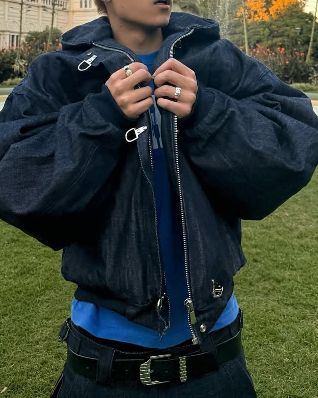 15OZ RAW JAPANESE DENIM CLASP JACKET