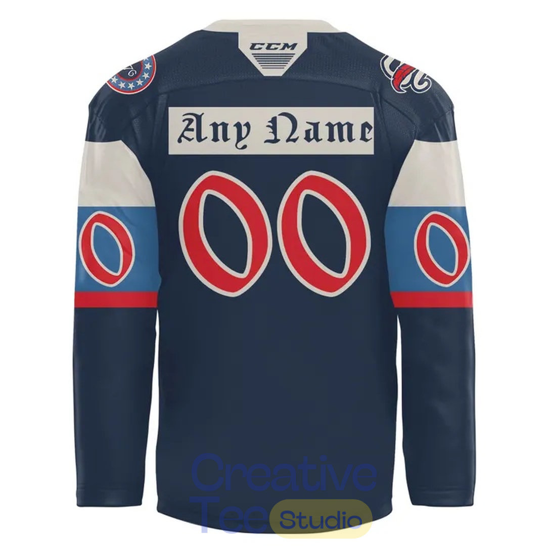 Springfield Thunderbirds 250th Celebration Custom Hockey Jersey