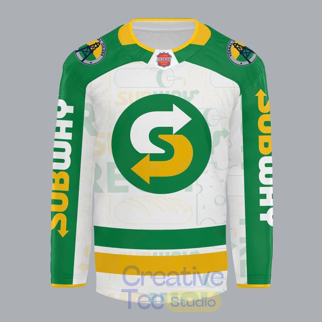 Vernal Oilers 2026 Roosevelt Subway Custom Hockey Jersey Vernal Oilers 2026 Roosevelt Subway Custom Hockey Jersey
