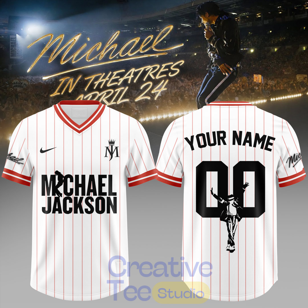 Michael Jackson In Theatres Custom Football Jersey - Special Movie Edition Michael Jackson In Theatres Custom Football Jersey - Special Movie Edition