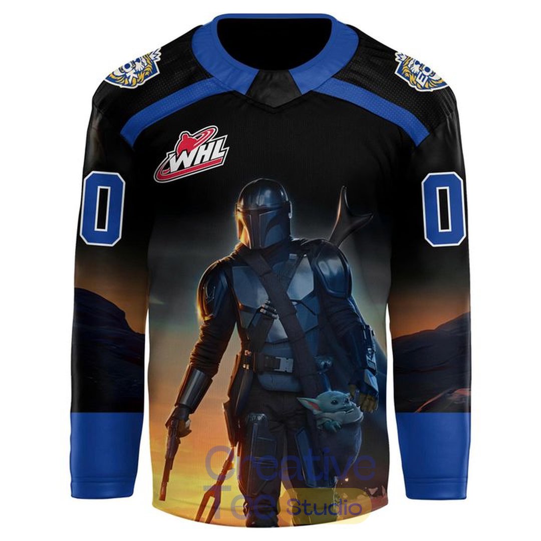 Edmonton Oil Kings 2026 Star Wars Night Custom Hockey Jersey Edmonton Oil Kings 2026 Star Wars Night Custom Hockey Jersey