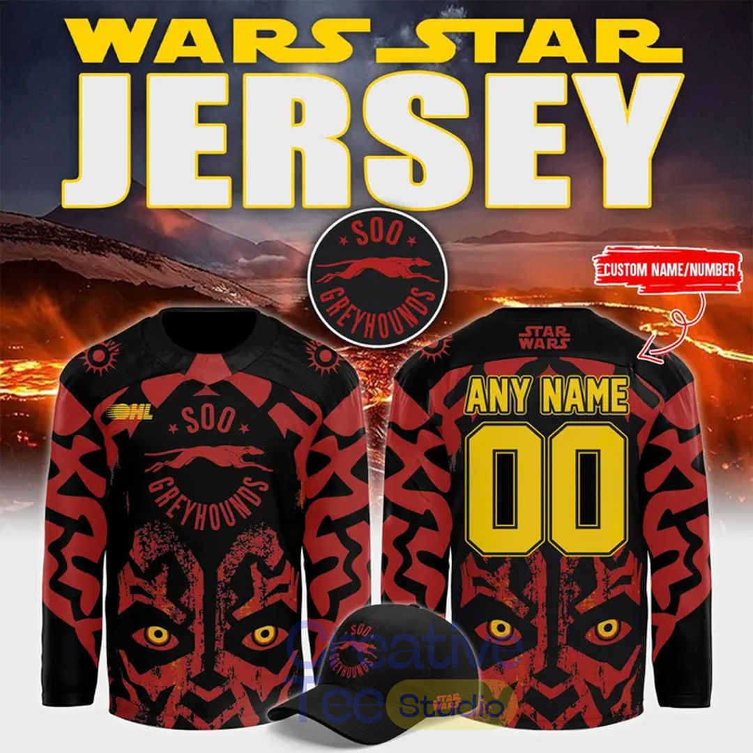 Soo Greyhounds 2026 Star Wars Custom Hockey Jersey