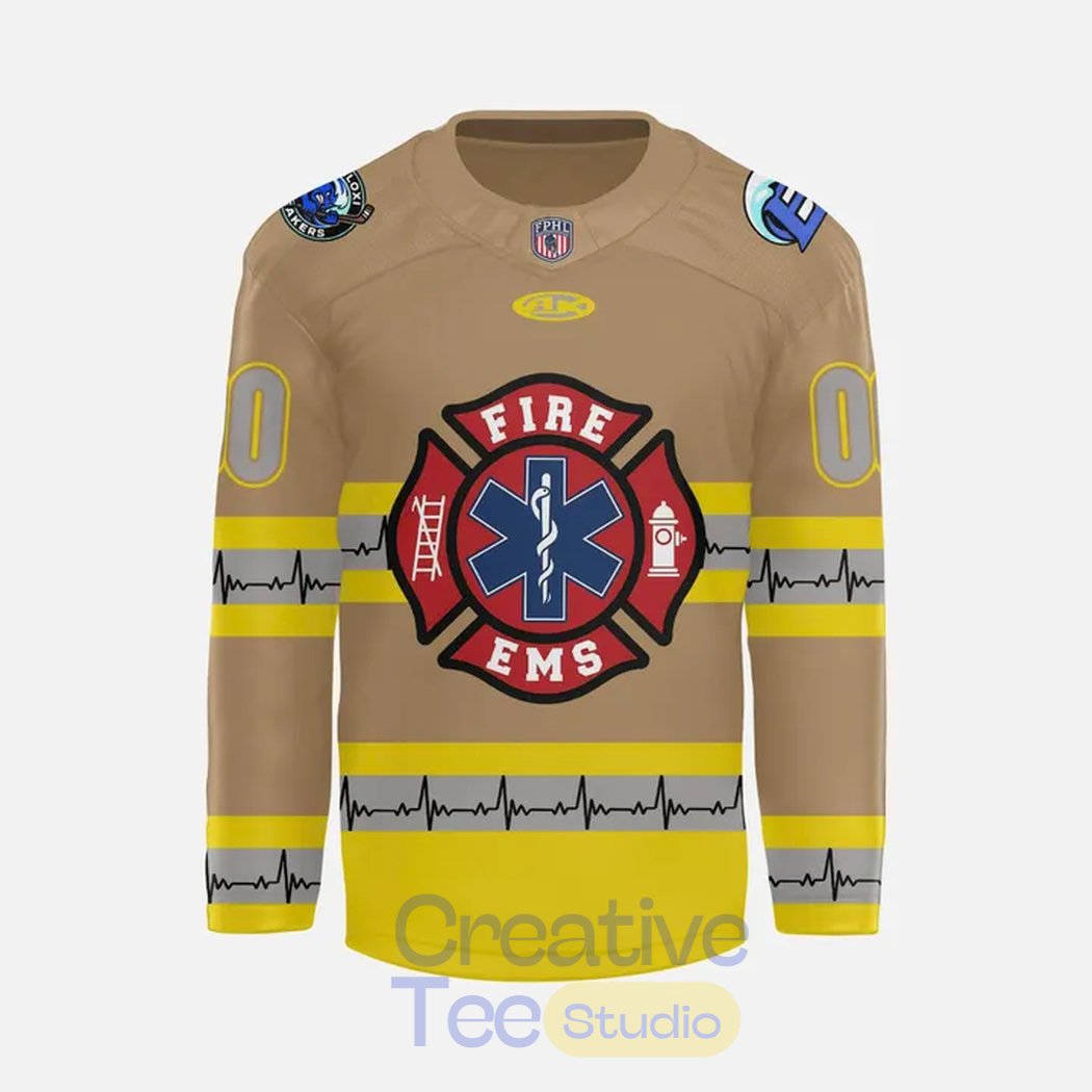 Biloxi Breakers 2026 First Responders Night Custom Hockey Jersey