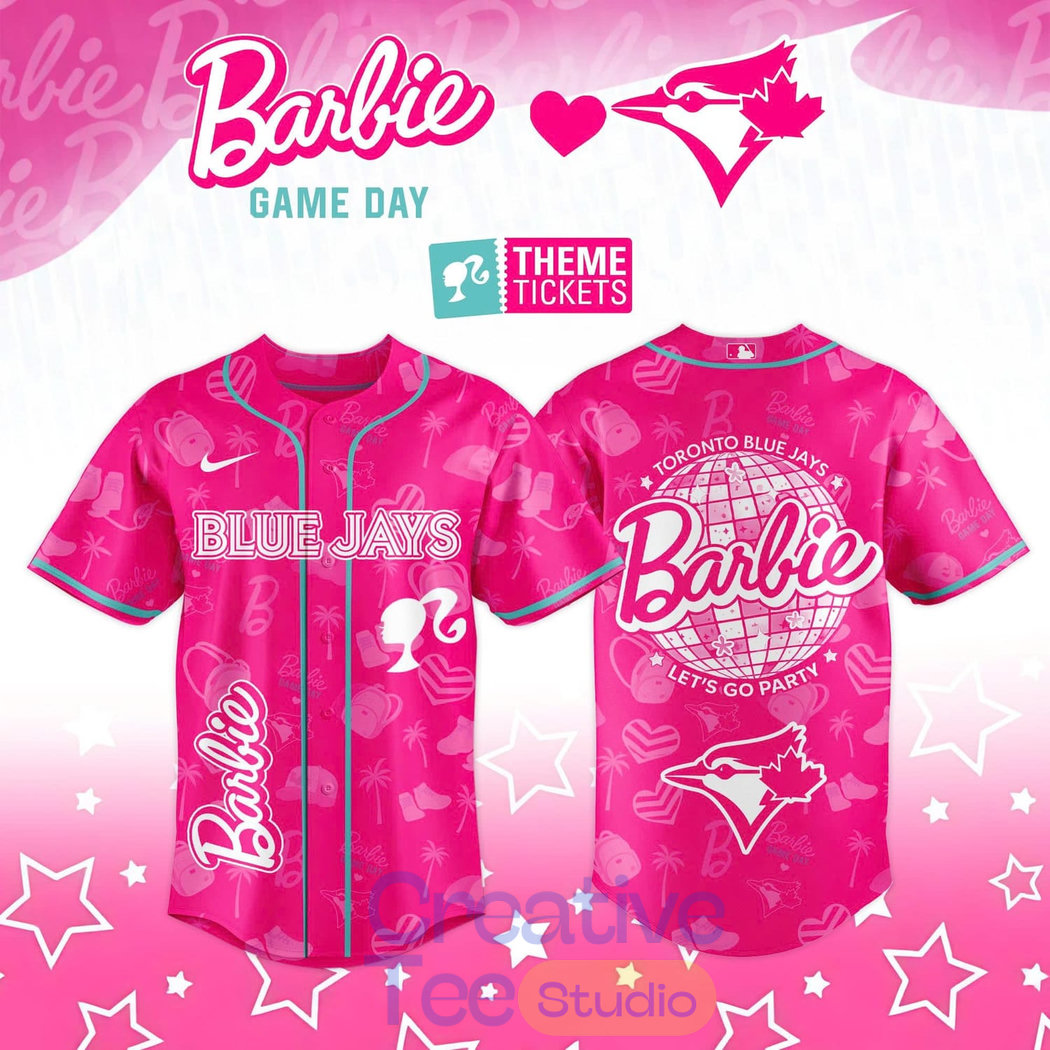 Toronto Blue Jays x Barbie Game Day 2026 Baseball Jersey