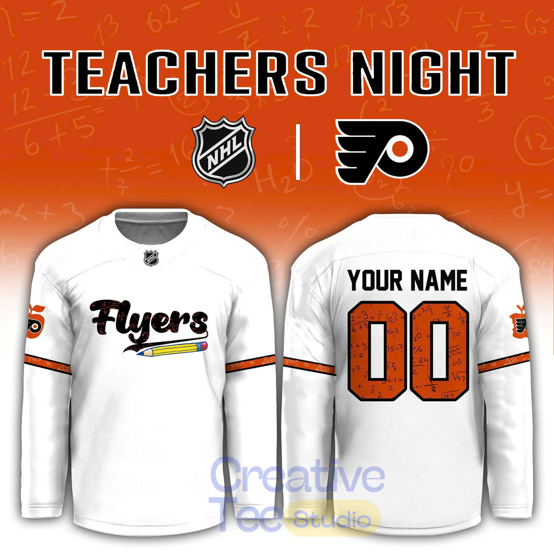 Philadelphia Flyers Teacher Appreciation Night 2026 Custom Hockey Jersey Philadelphia Flyers Teacher Appreciation Night 2026 Custom Hockey Jersey