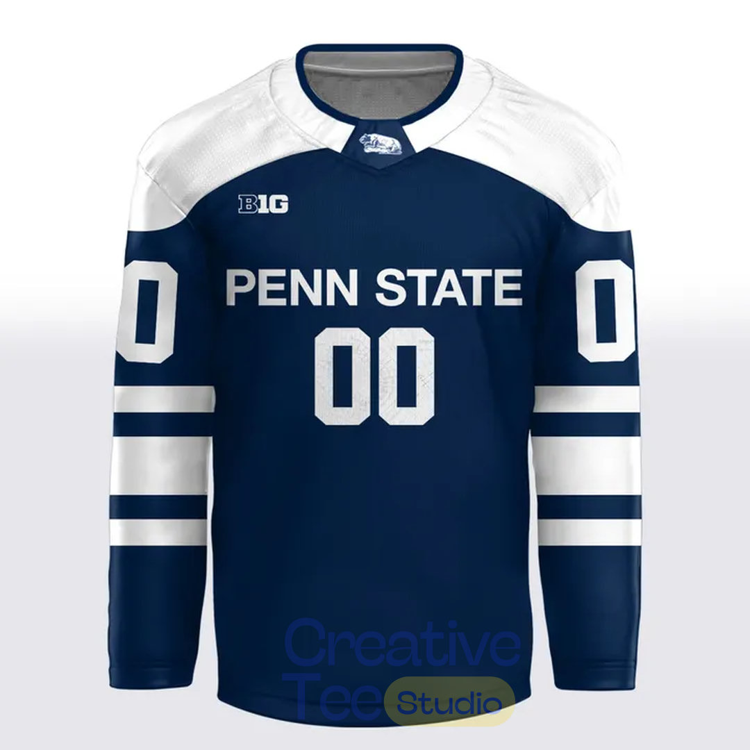 Penn State Nittany Lions 2026 Beaver Stadium Game Custom Hockey Jersey Penn State Nittany Lions 2026 Beaver Stadium Game Custom Hockey Jersey