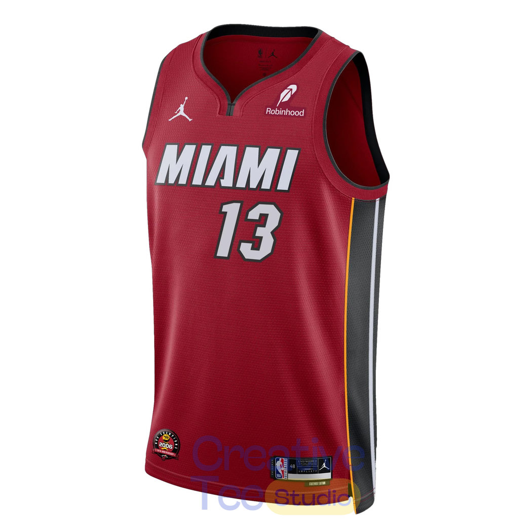 Miami Heat “Bam Adebayo” Statement Red Basketball Jersey Miami Heat “Bam Adebayo” Statement Red Basketball Jersey