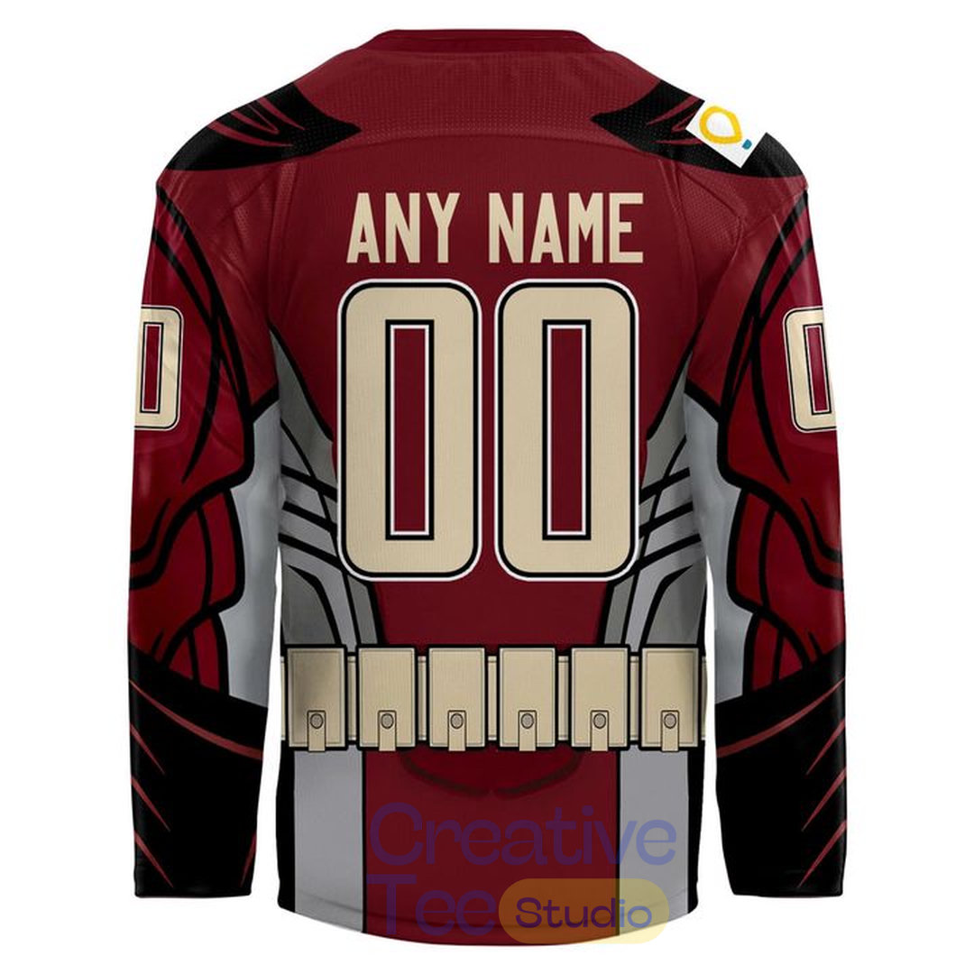 Red Deer Rebels Superhero Design for Children Foundation Custom Hockey Jersey