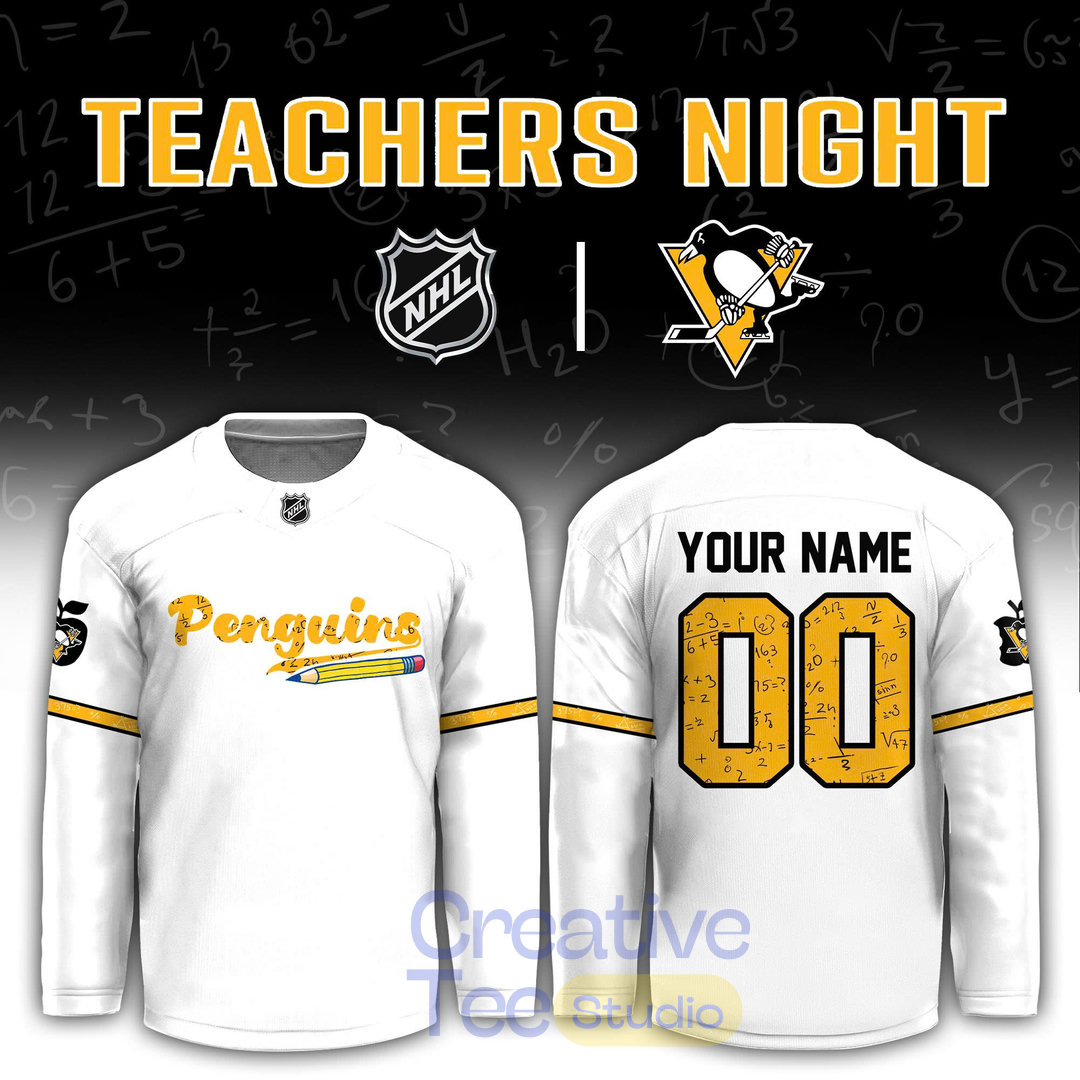 Pittsburgh Penguins Teacher Appreciation Night 2026 Custom Hockey Jersey