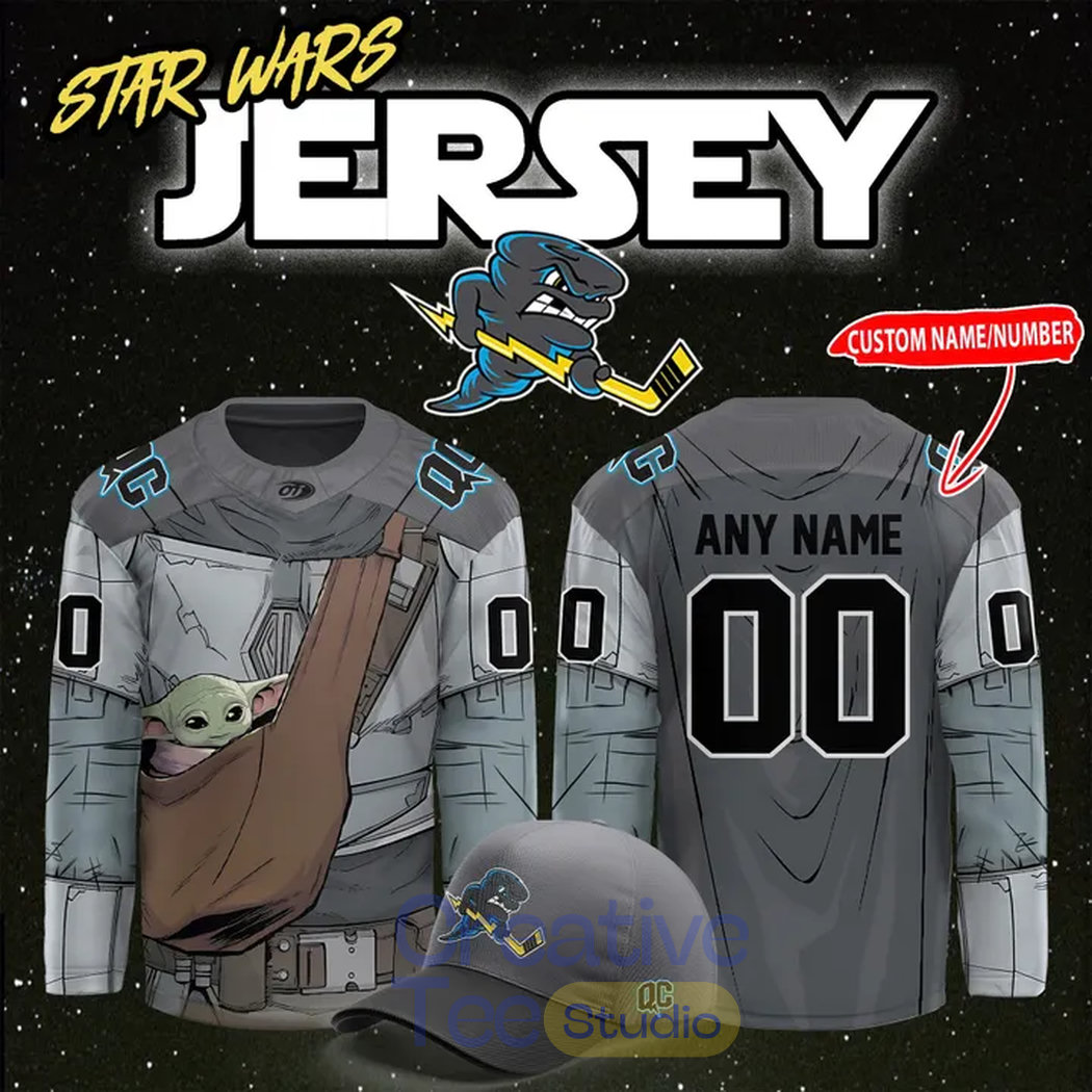 Quad City Storm 2026 Star Wars Night Custom Hockey Jersey