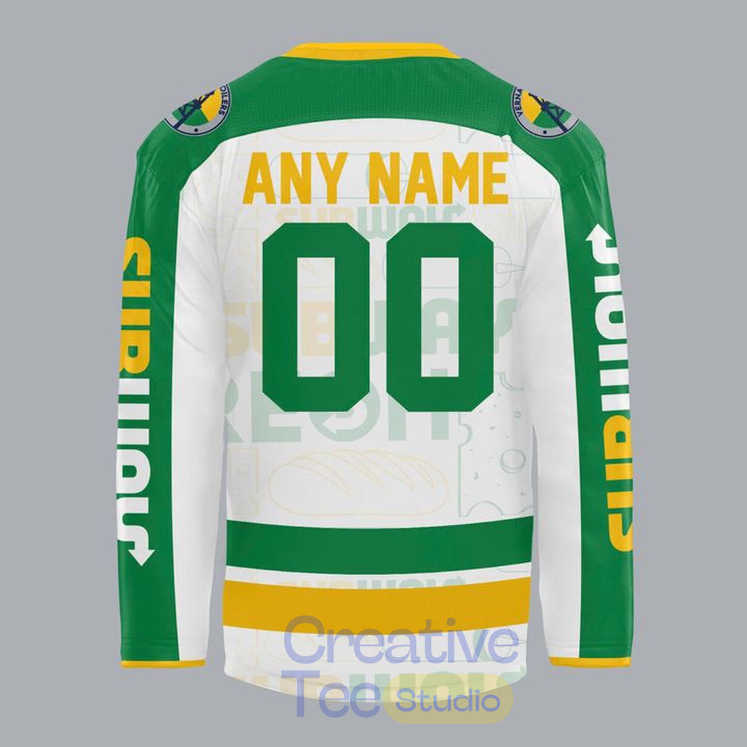 Vernal Oilers 2026 Roosevelt Subway Custom Hockey Jersey Vernal Oilers 2026 Roosevelt Subway Custom Hockey Jersey