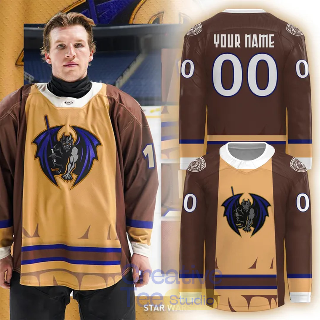 Greensboro Gargoyles 2026 Star Wars Night Custom Hockey Jersey Greensboro Gargoyles 2026 Star Wars Night Custom Hockey Jersey