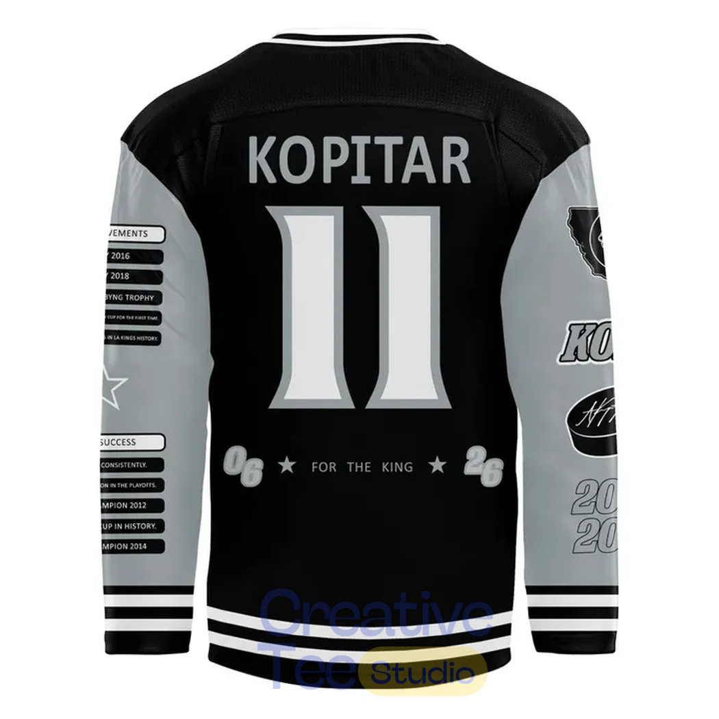 Los Angeles Kings Anže Kopitar #11 Legacy Night Hockey Jersey Los Angeles Kings Anže Kopitar #11 Legacy Night Hockey Jersey