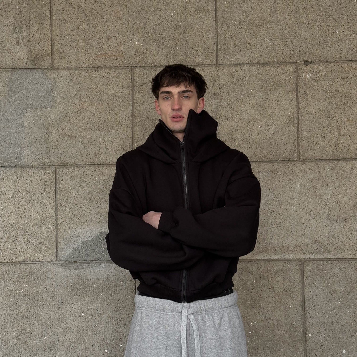 470 GSM BALACLAVA HOODIE LIMITED BLACK