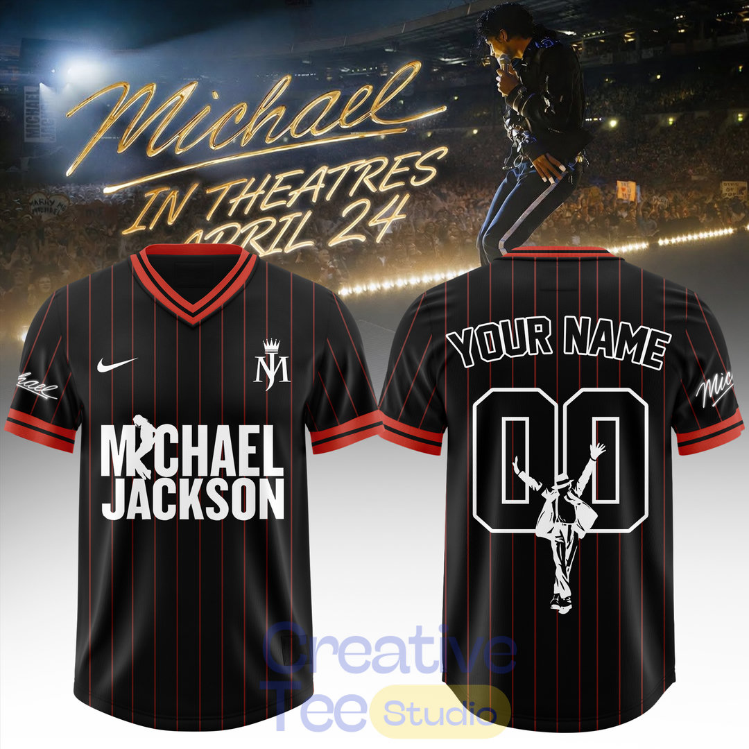 Michael Jackson In Theatres Custom Football Jersey - Special Movie Edition Michael Jackson In Theatres Custom Football Jersey - Special Movie Edition
