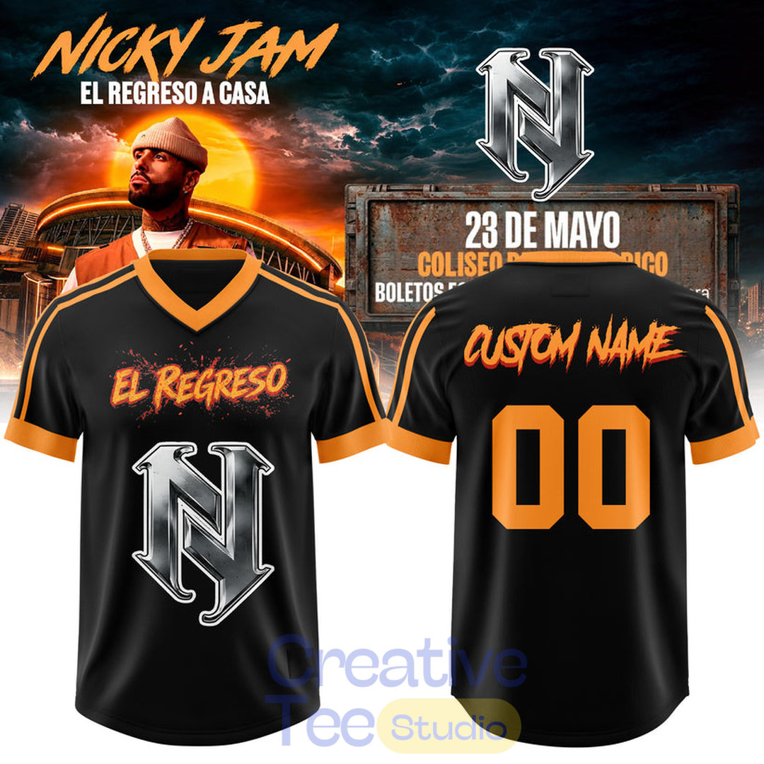 Nicky Jam El Regreso a Casa Concert 2026 Customize Football Jersey Nicky Jam El Regreso a Casa Concert 2026 Customize Football Jersey