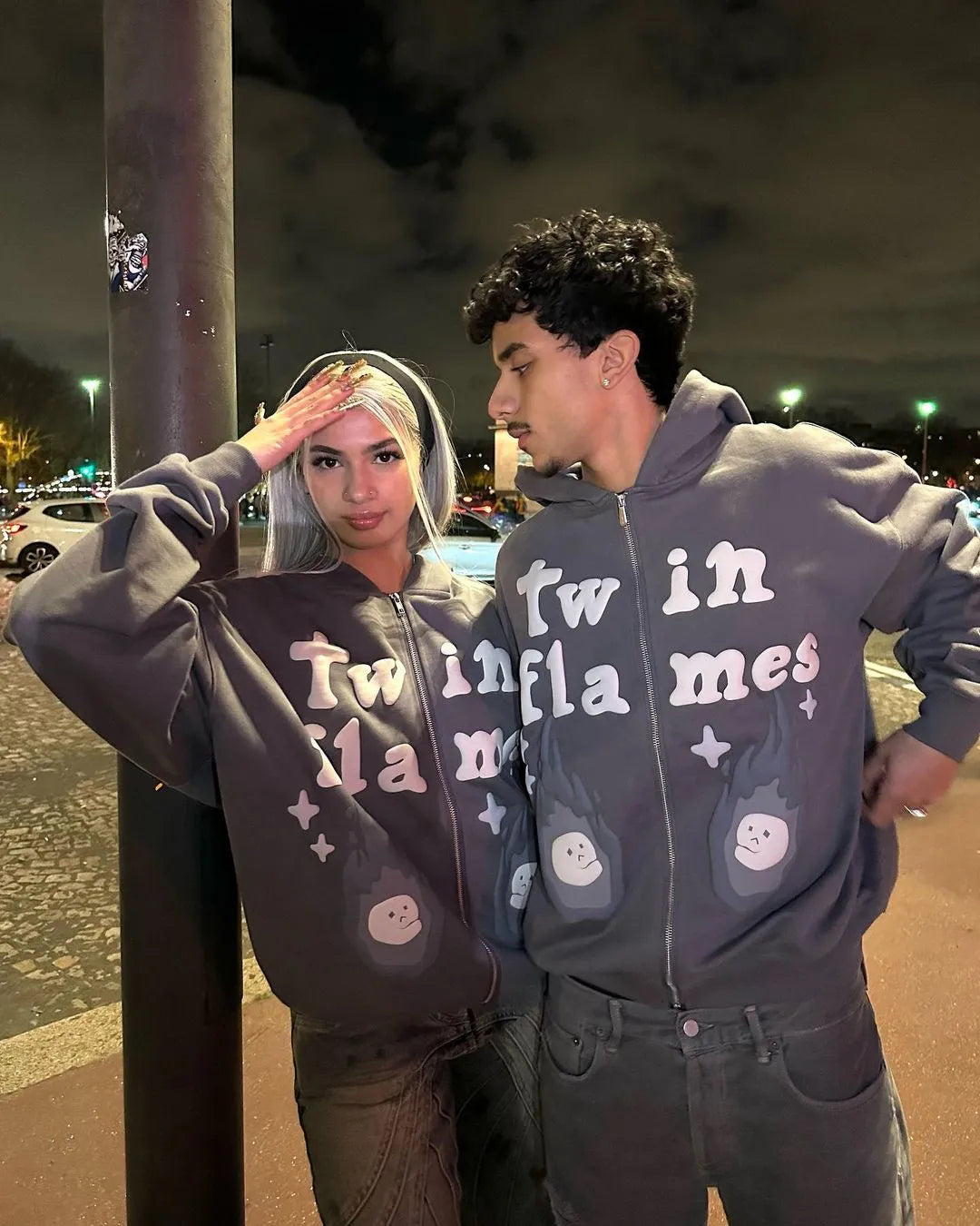 New Street puff print hoodies 3D Y2k Clothes Tops Sweatshirt Women Goth Streetwear Grunge Harajuku Clothing Oversized Hoodie