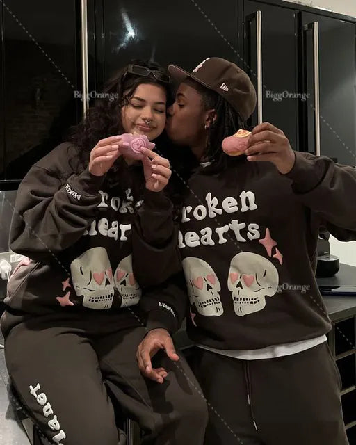 New Street puff print hoodies 3D Y2k Clothes Tops Sweatshirt Women Goth Streetwear Grunge Harajuku Clothing Oversized Hoodie