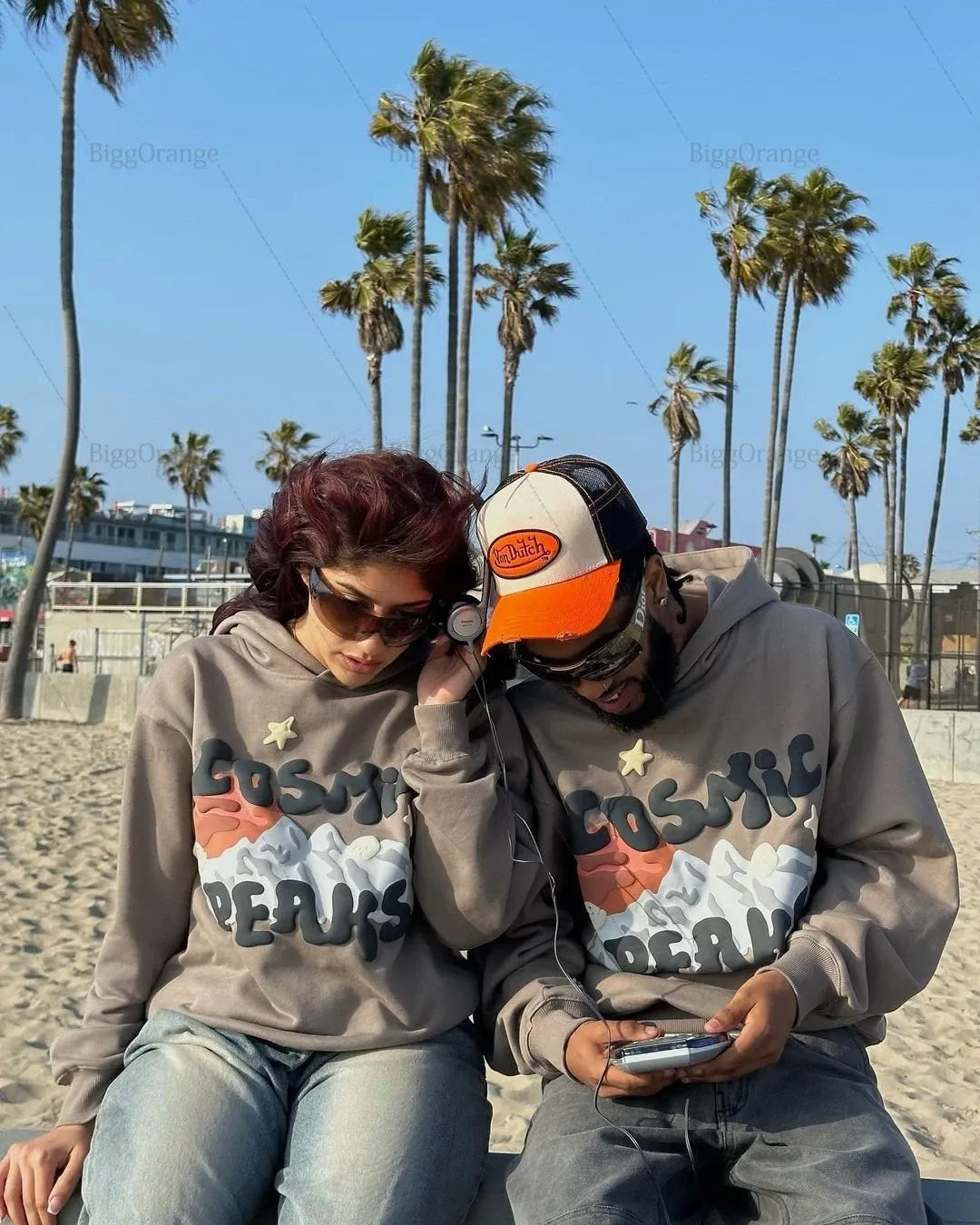 New Street puff print hoodies 3D Y2k Clothes Tops Sweatshirt Women Goth Streetwear Grunge Harajuku Clothing Oversized Hoodie