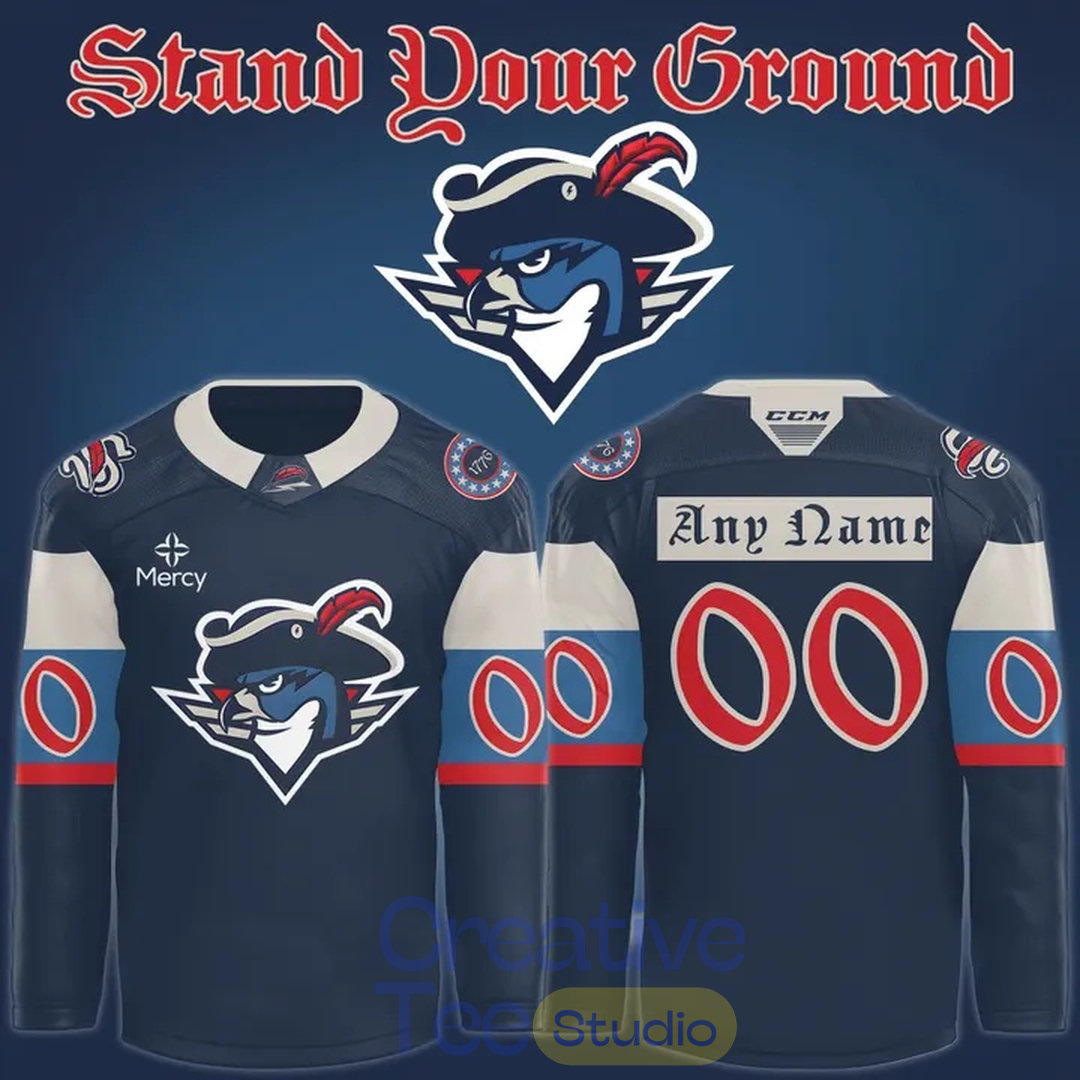 Springfield Thunderbirds 250th Celebration Custom Hockey Jersey