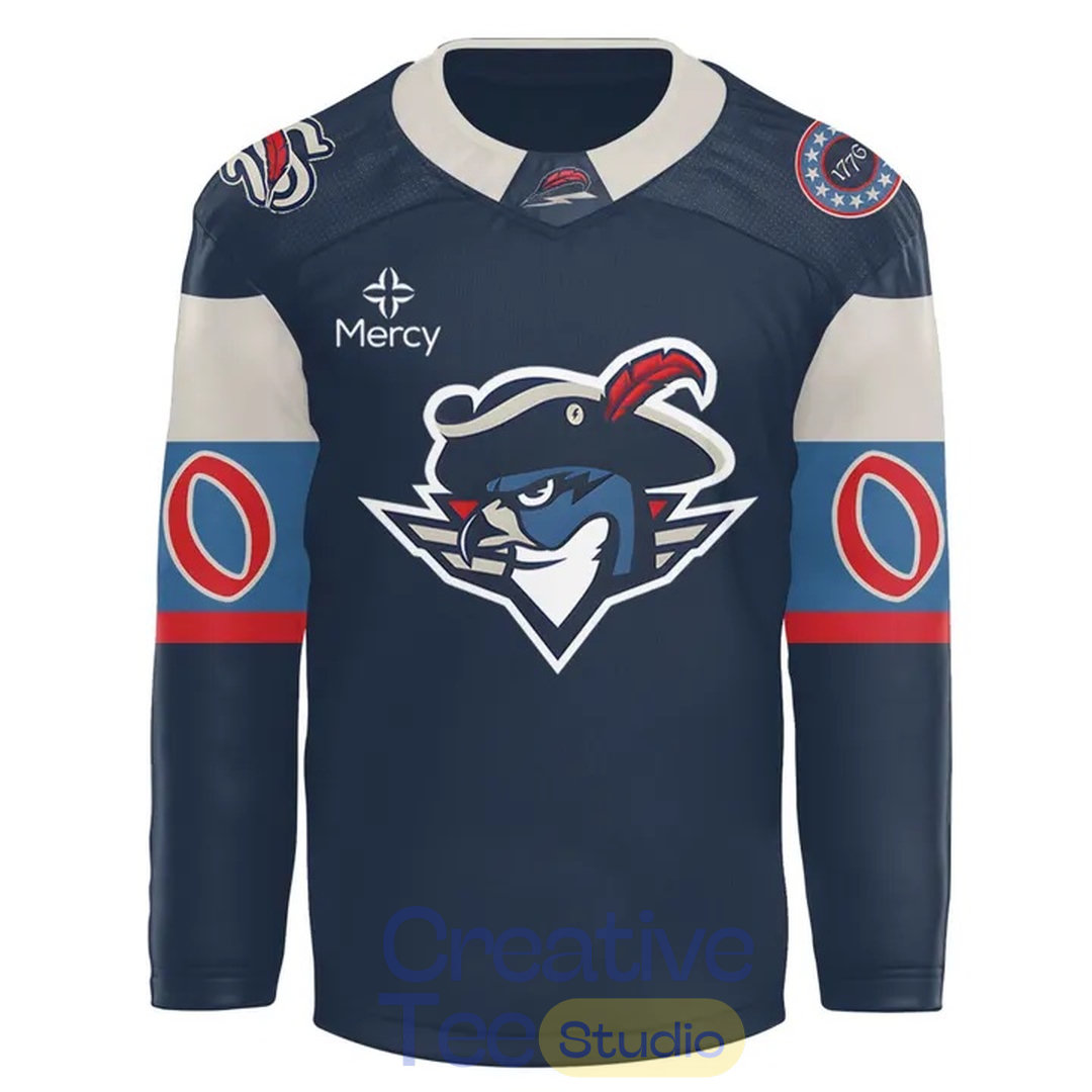 Springfield Thunderbirds 250th Celebration Custom Hockey Jersey