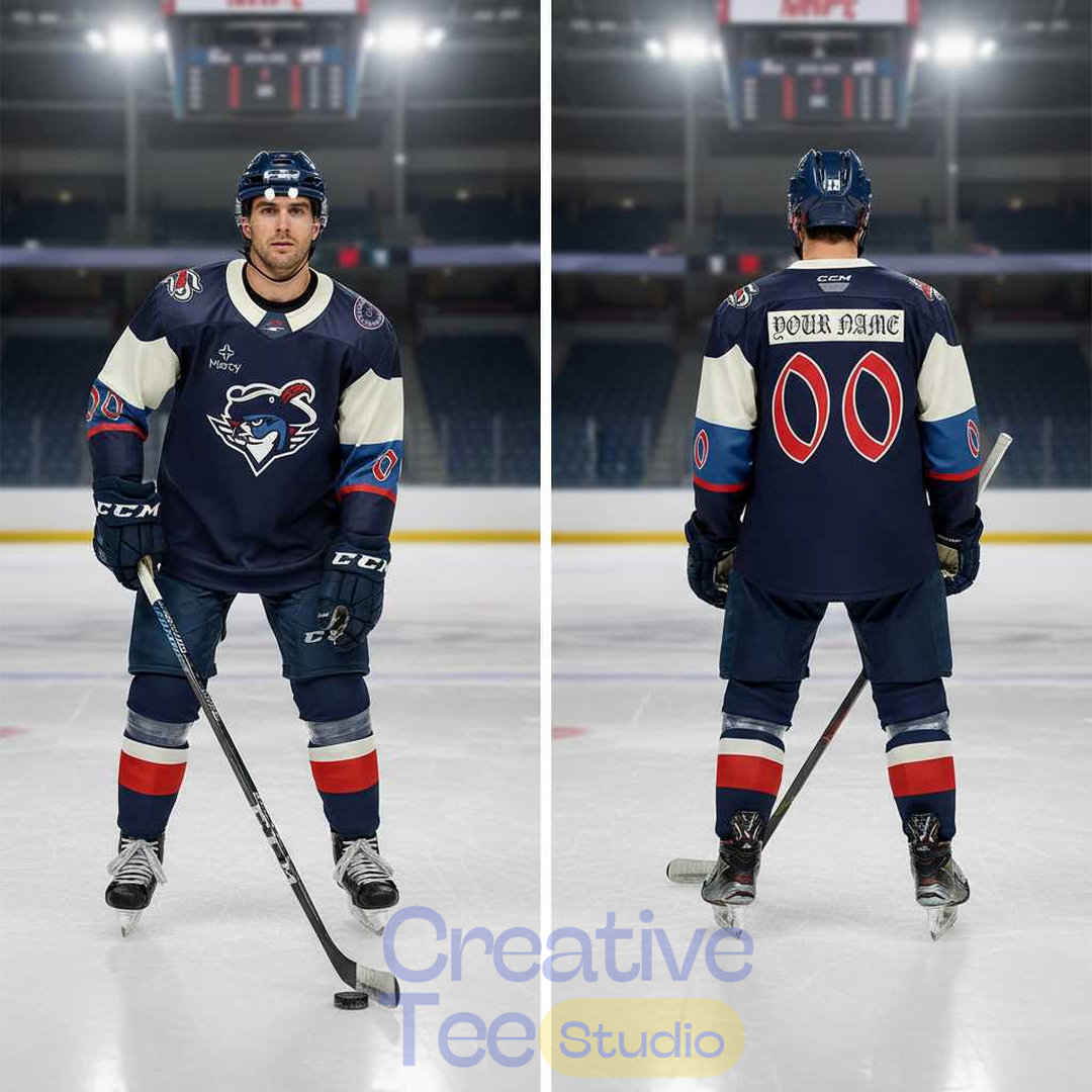 Springfield Thunderbirds 250th Celebration Custom Hockey Jersey