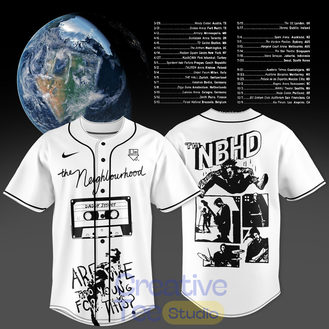The Neighbourhood: THE WOURLD TOUR 2026 Special Baseball Jersey The Neighbourhood: THE WOURLD TOUR 2026 Special Baseball Jersey