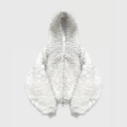 2025 YETI FUR REVERSIBEL ZIP HOODIE JACKET