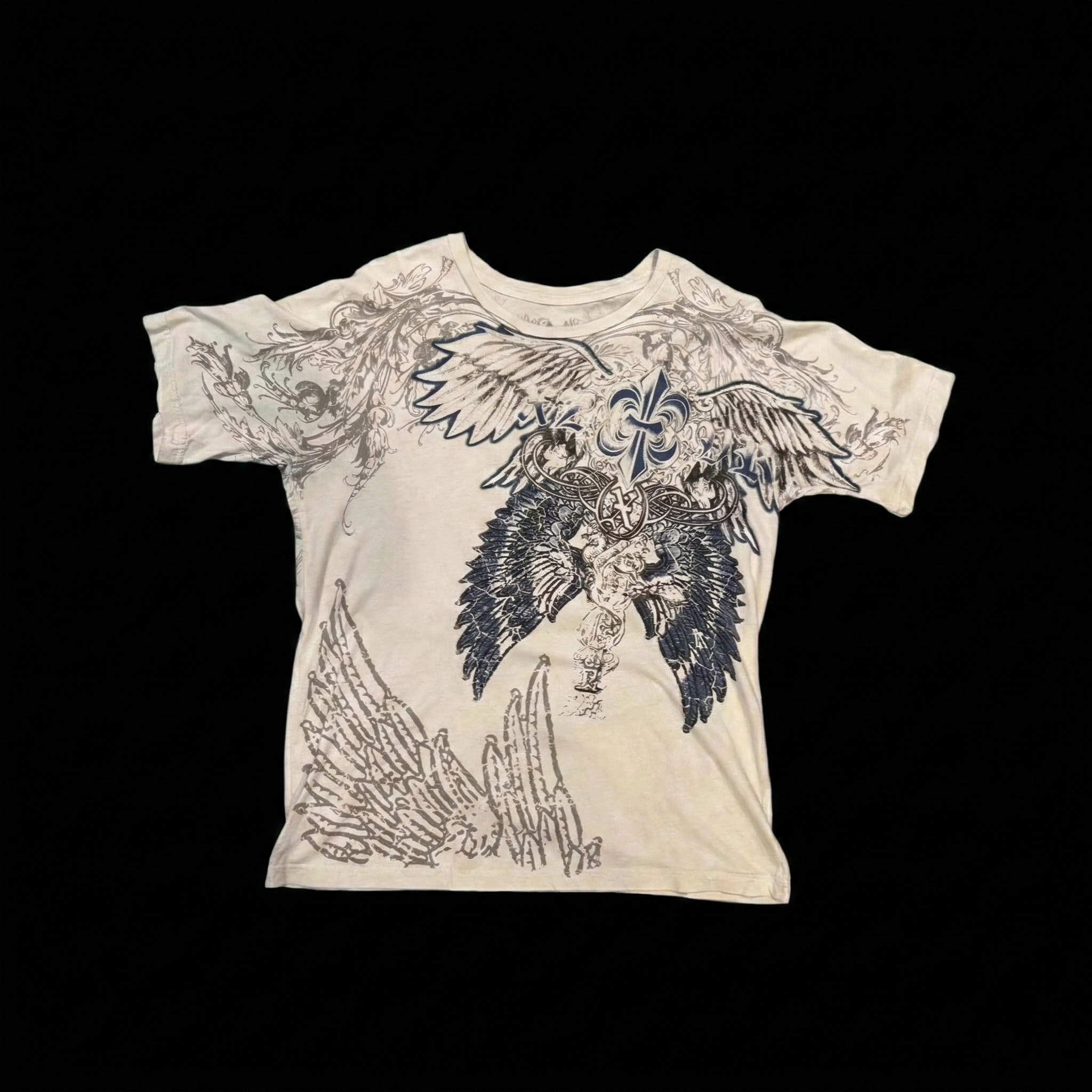 Yellow Winged Cross Graphic Tee