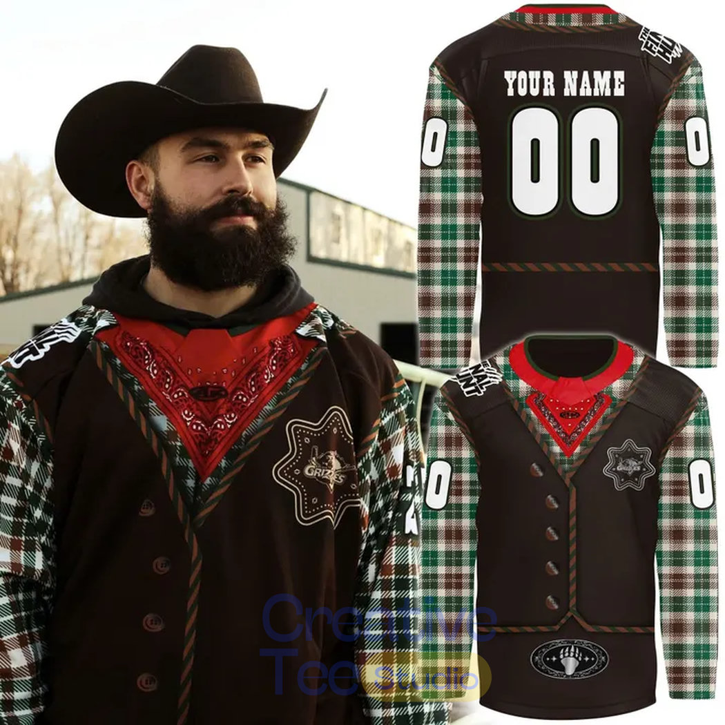 Utah Grizzlies x Wild West 2026 Custom Hockey Jersey Utah Grizzlies x Wild West 2026 Custom Hockey Jersey