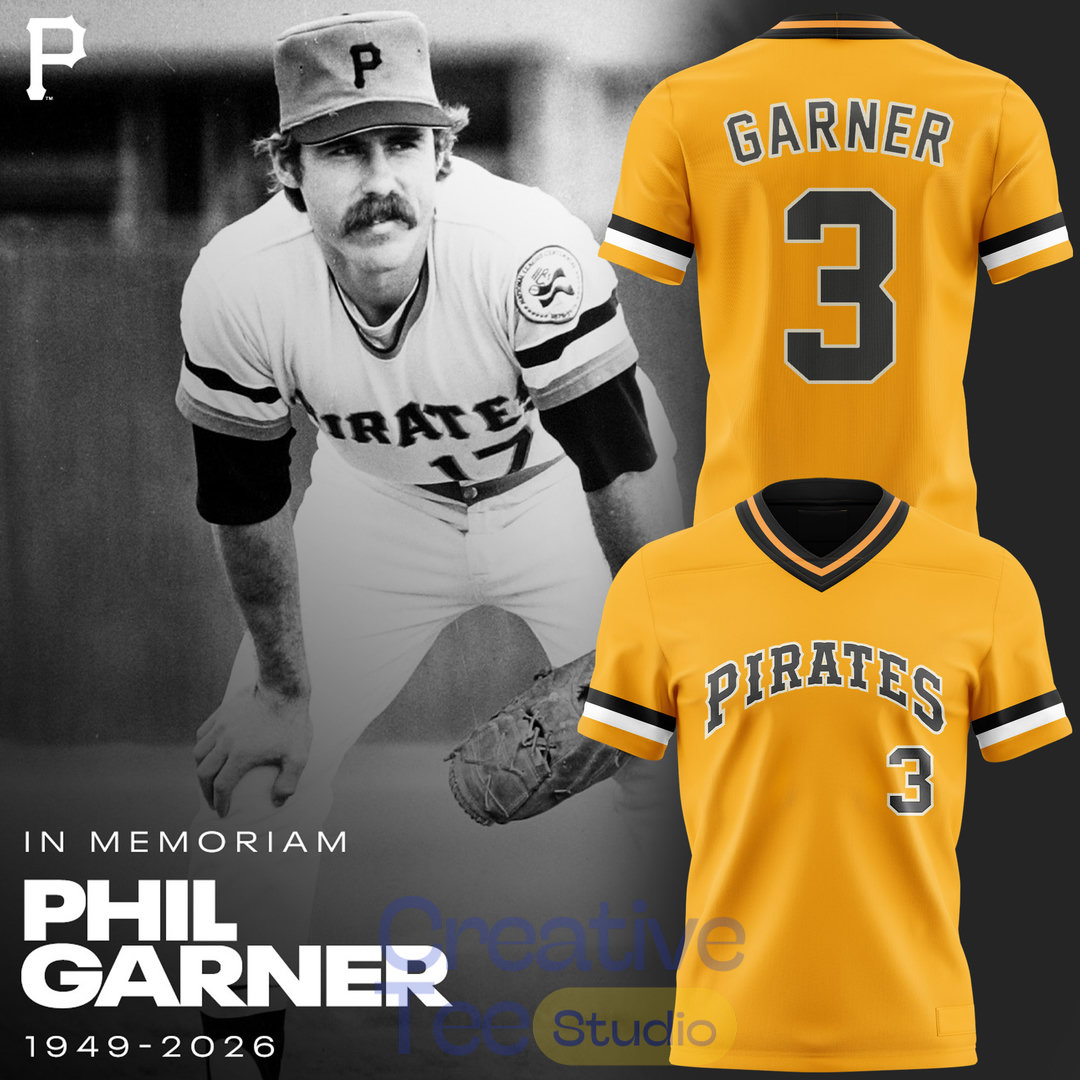 Pittsburgh Pirates In Loving Memory of Phil Garner Tribute Football Jersey Pittsburgh Pirates In Loving Memory of Phil Garner Tribute Football Jersey