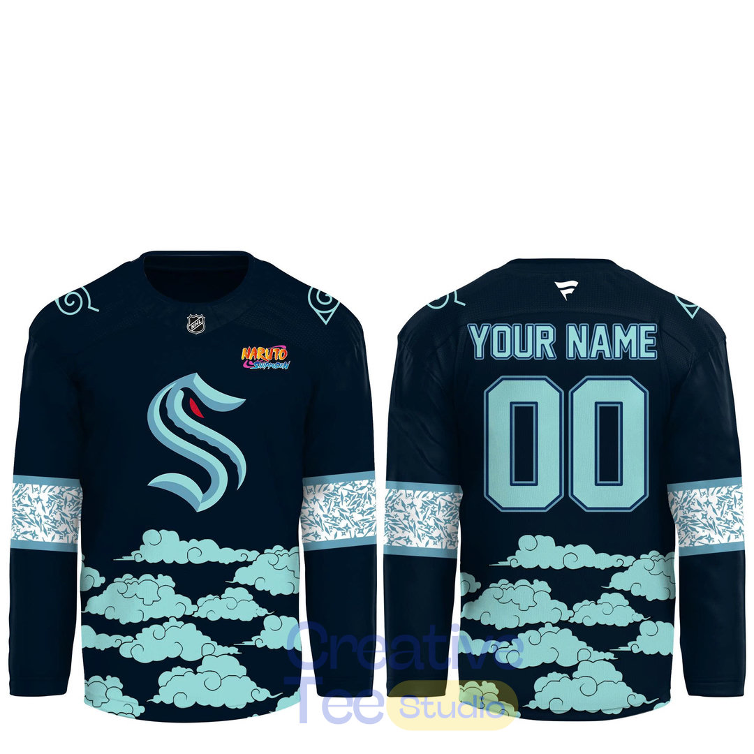 Seattle Kraken Naruto Night 2026 Custom Hockey Jersey