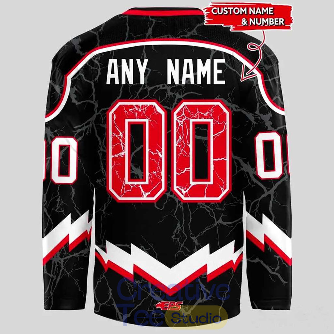 Adirondack Thunder Lightning Storm 2026 Custom Hockey Jersey