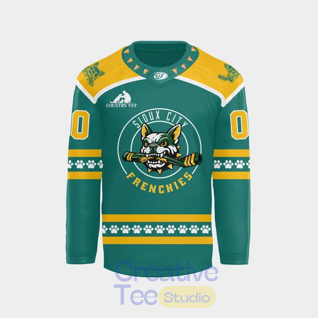 Sioux City Musketeers x Sioux City Frenchies Custom Hockey Jersey Sioux City Musketeers x Sioux City Frenchies Custom Hockey Jersey