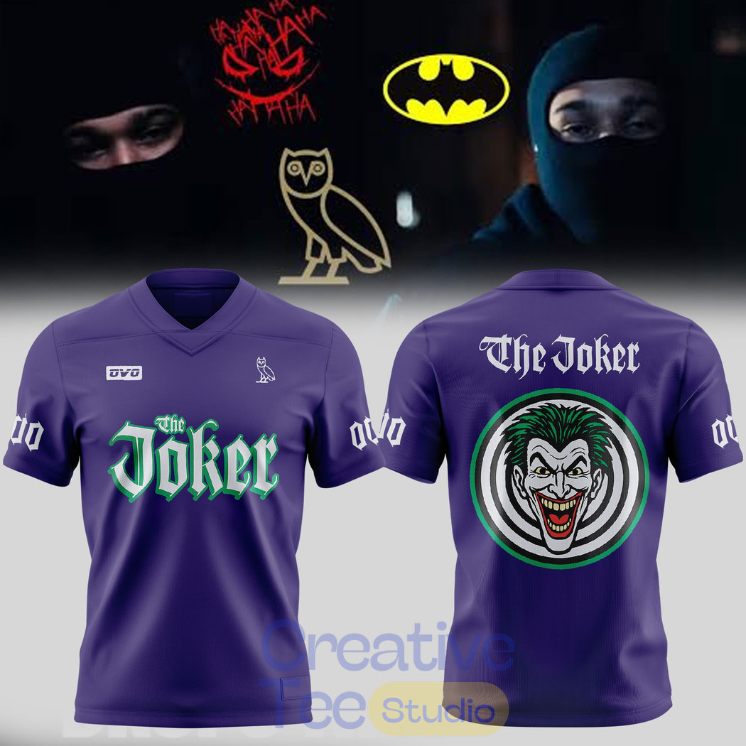 Batman x The Joker OVO Special Football Jersey Batman x The Joker OVO Special Football Jersey