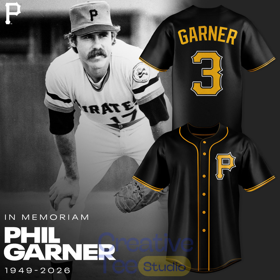 Pittsburgh Pirates In Loving Memory of Phil Garner Tribute Baseball Jersey Pittsburgh Pirates In Loving Memory of Phil Garner Tribute Baseball Jersey