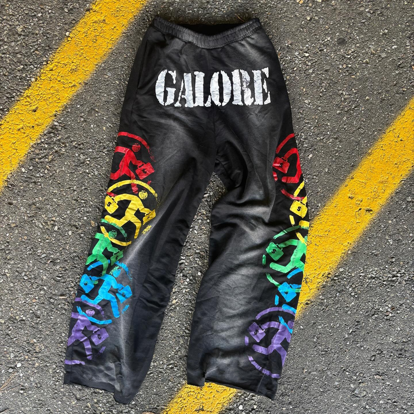 Vintage Gradient Print Hoodie Set