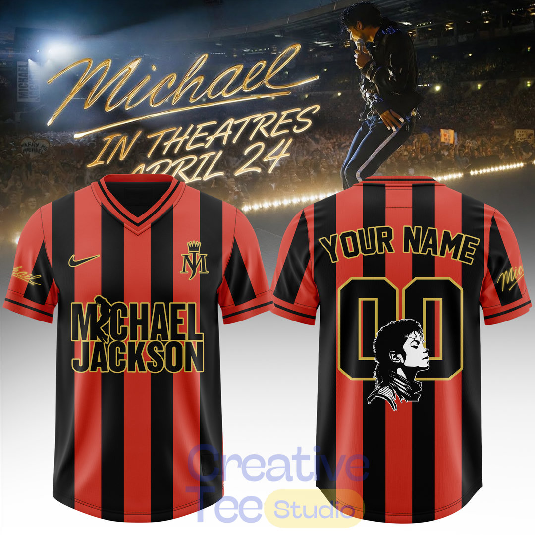 Michael Jackson In Theatres Custom Football Jersey - Special Movie Edition Michael Jackson In Theatres Custom Football Jersey - Special Movie Edition