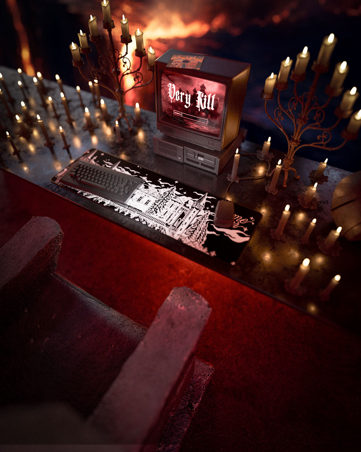 The Game Over Desk Mat