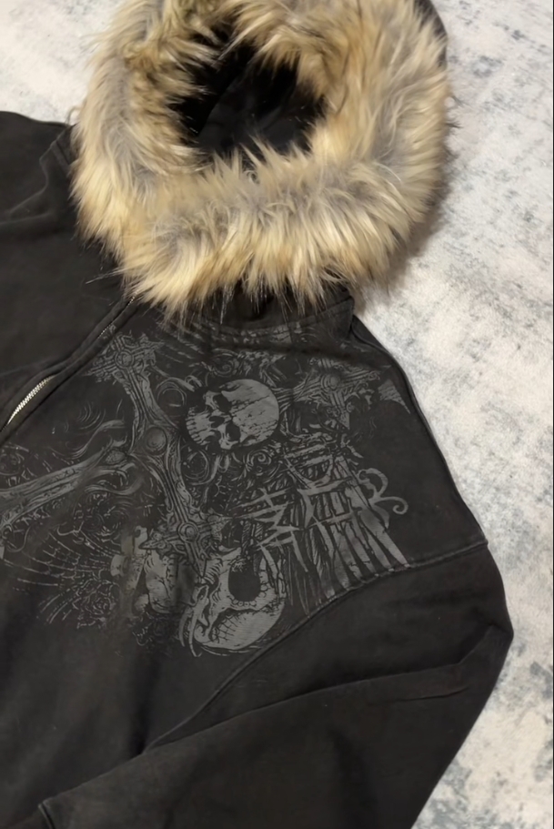 2024 fur hood zipups