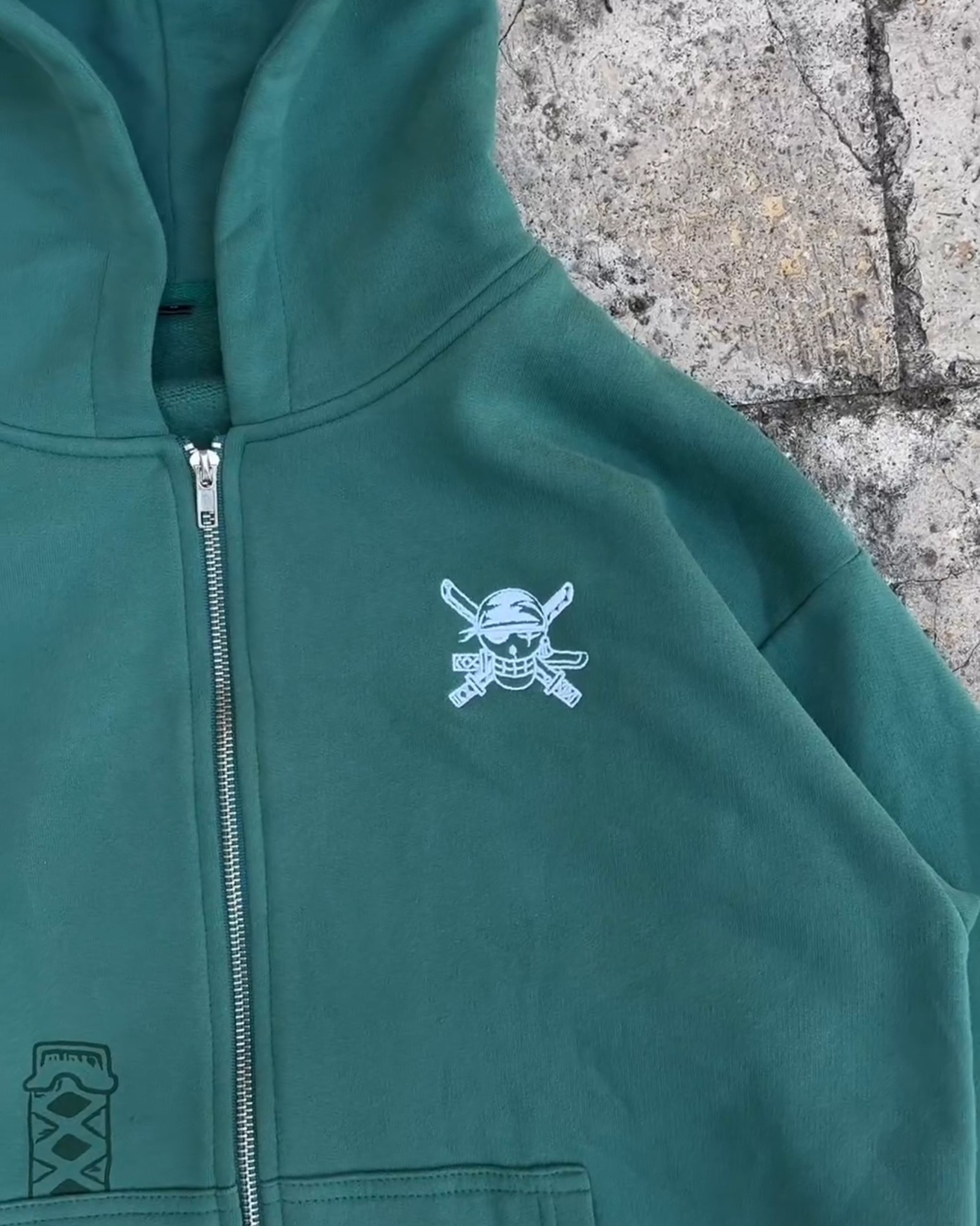 Zoro Nothing Happend Zip HoodieOne.P