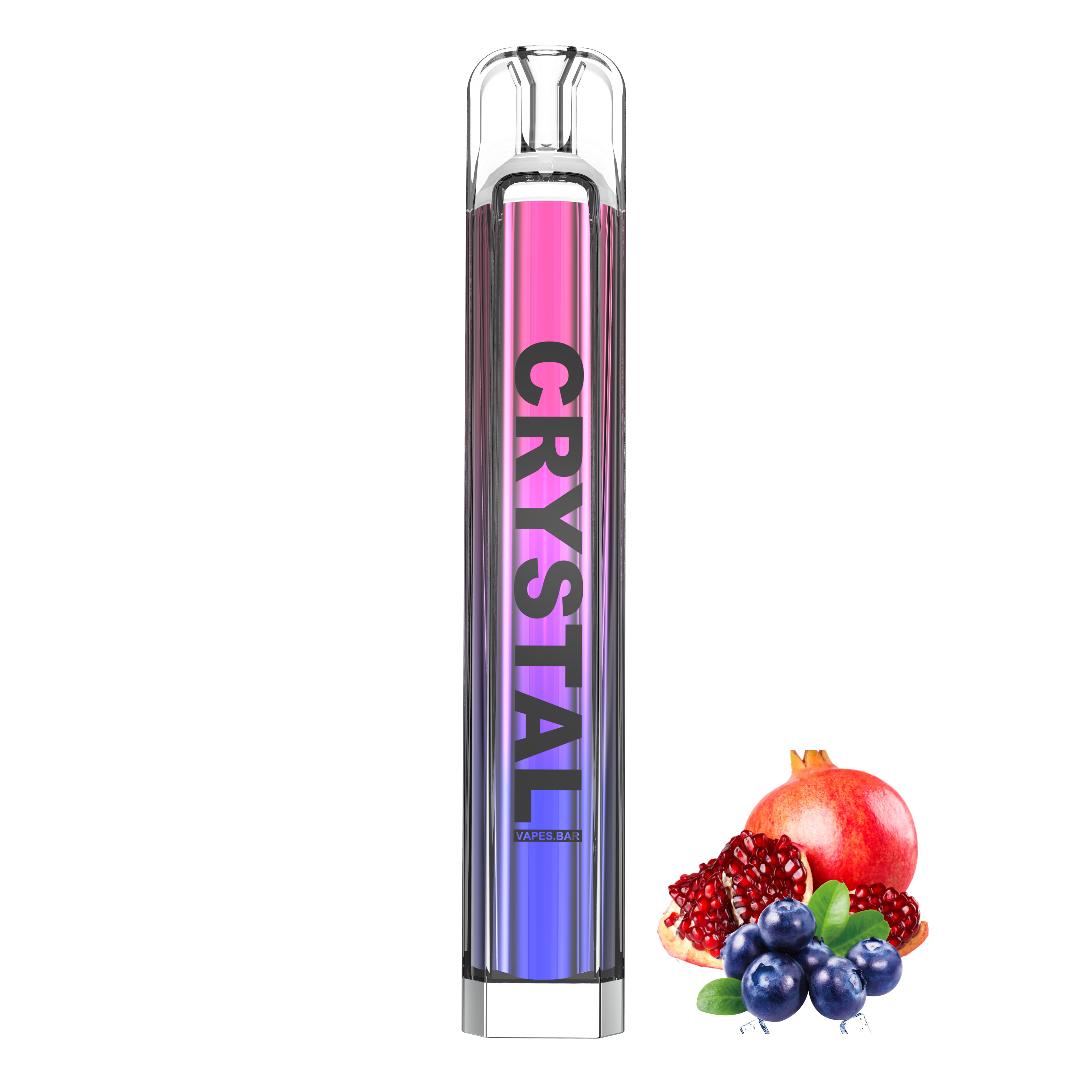 Blueberry Pomegranate Crystal 600 Puffs Disposable Pod Device-VAPES.BAR
