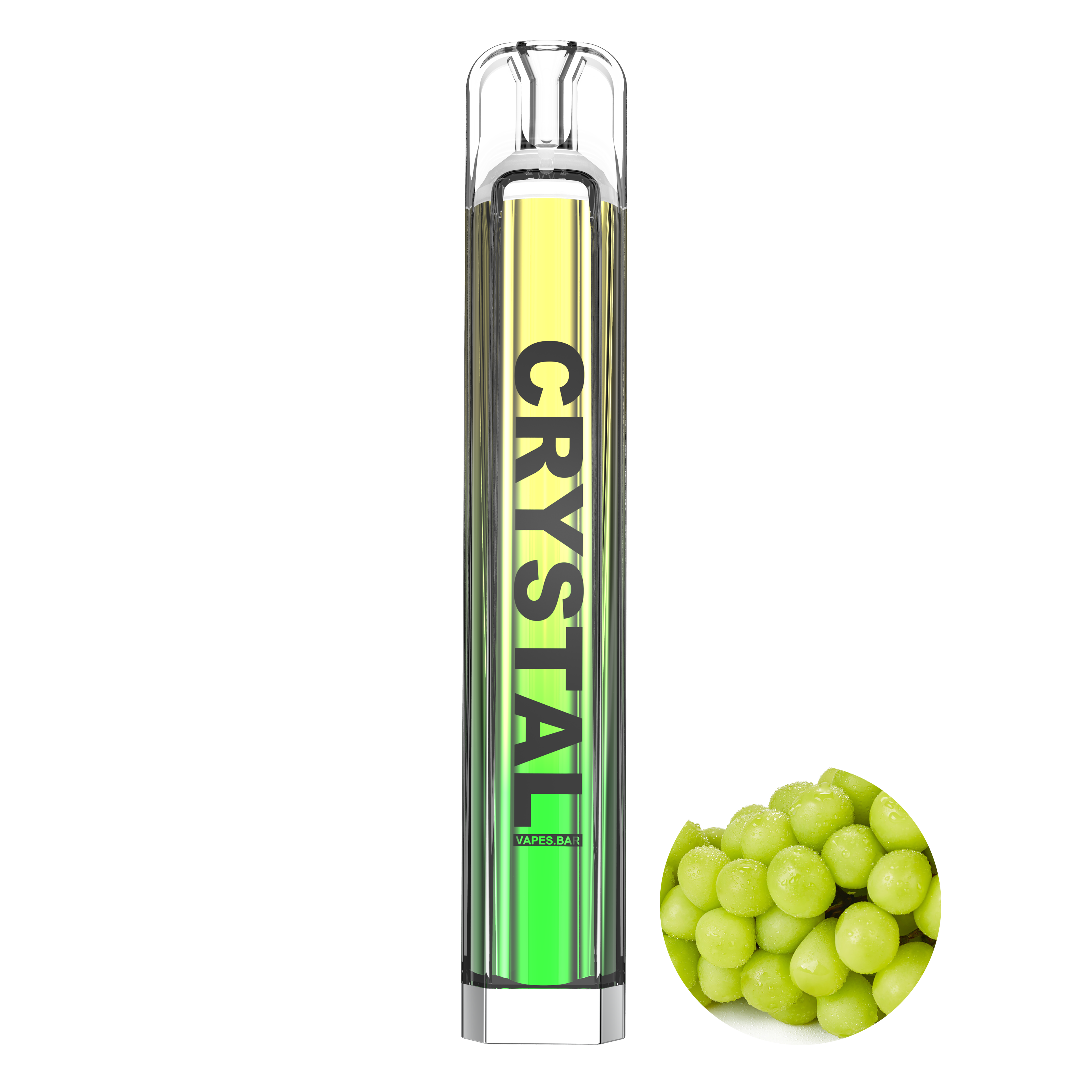 Green Grape Crystal 600 Puffs Disposable Pod Device-VAPES.BAR